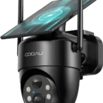 ソーラー高効率発電・500万高画素・360°撮影可能COOAU 防犯カメラ